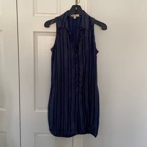 Etcetera navy stripe short jumpsuit with additional skirt topper and sash!